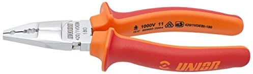 Unior Szczypce unior 420/1vdebi elektryków-kombi, 180 MM