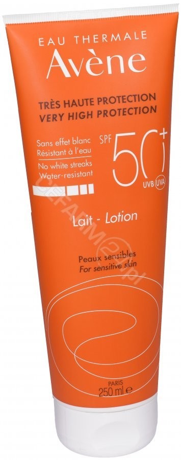 Avene mleczko z bardzo wysoką ochroną przeciwsłoneczną spf50+ 250 ml