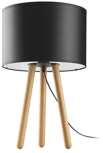 TK Lighting Minimalistyczna lampka nocna buk TOKYO E27 60W wys. 52cm czarny TK5293