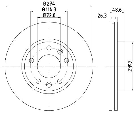 HELLA PAGID Tarcza hamulcowa PAGID 8DD355112-771