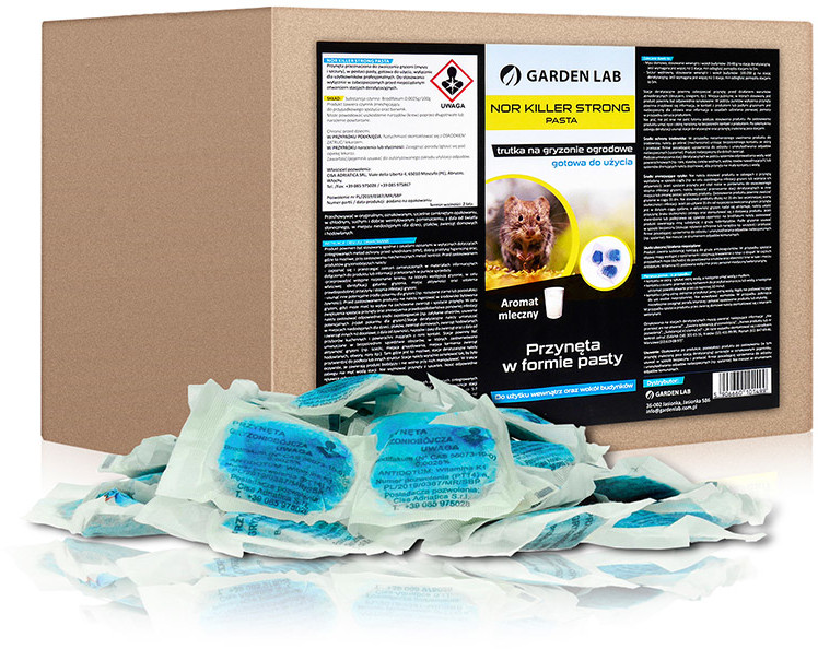 CISA Trutka na myszy, szczury, gryzonie z Brodifakum. Skuteczna pasta na szczury Nor Killer Strong 10kg.