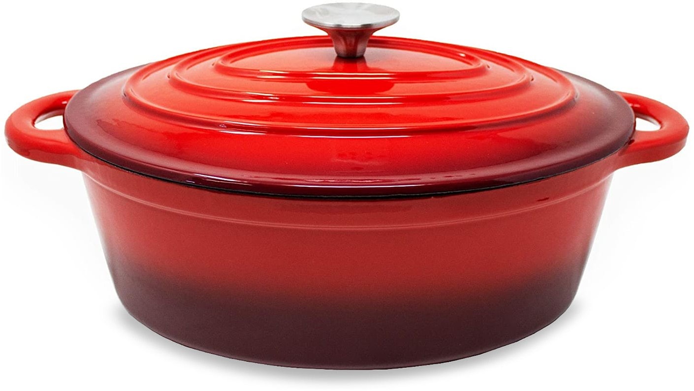 Klarstein Klarstein Podolica, brytfanna, 4 l, żeliwo, emaliowana, owalna, dwa uchwyty BBQ-365C