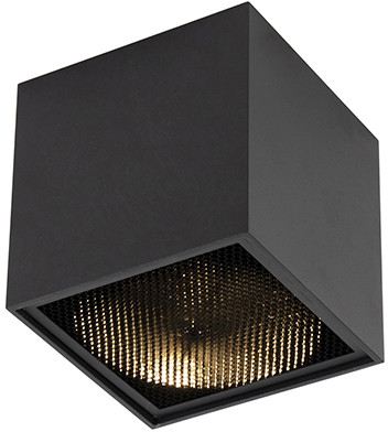 QAZQA Designerski spot czarny - Box Honey