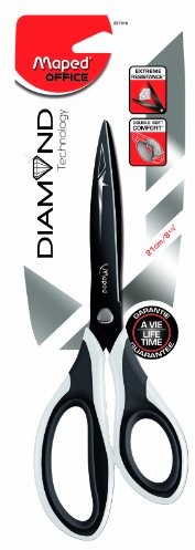 Maped m697910  nożyce Diamond, 21 cm, symetryczne, czarny/biały 697910