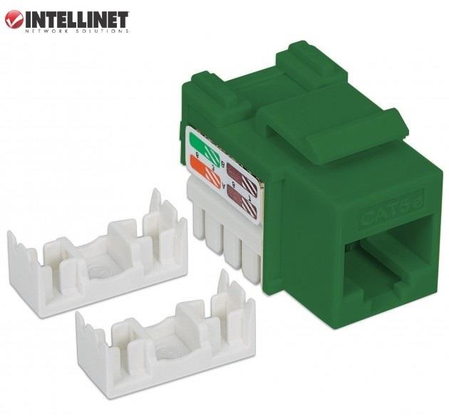 Intellinet Moduł Keystone RJ45 UTP Cat.5e zielony 210997