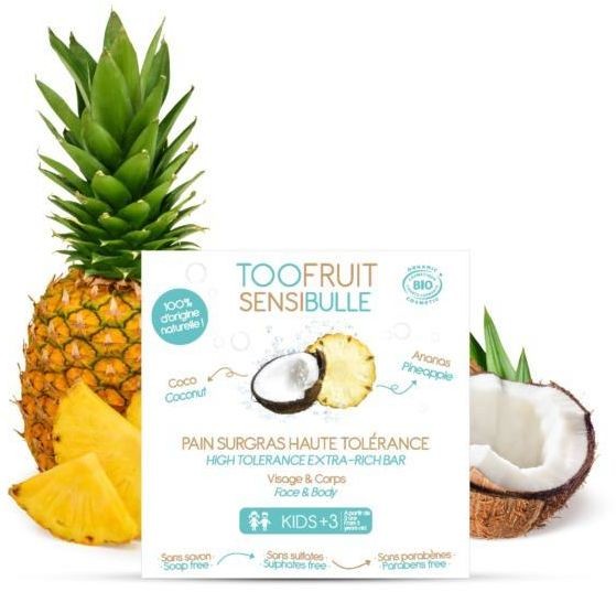 Toofruit Toofruit Kostka Dermatologiczna Ananas i Kokos 85g 7794-112F5