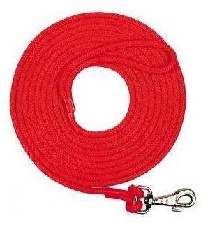 Chaba Smycz treningowa linka czerwona 8mm/5m