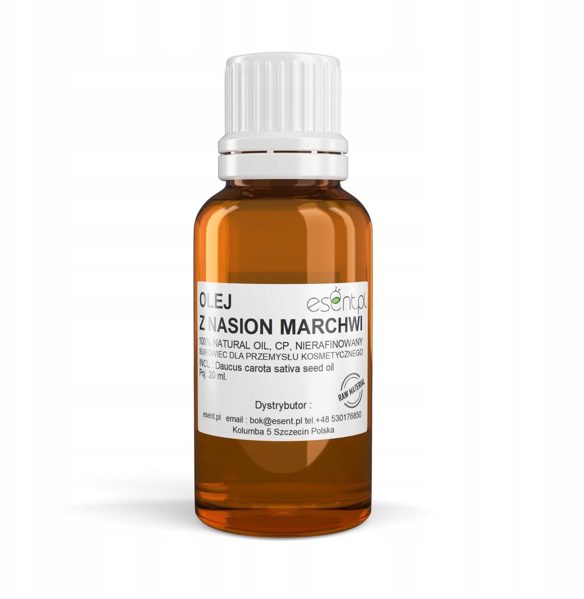 Olej z Nasion Marchwi, Cp, nierafinowany 20 ml
