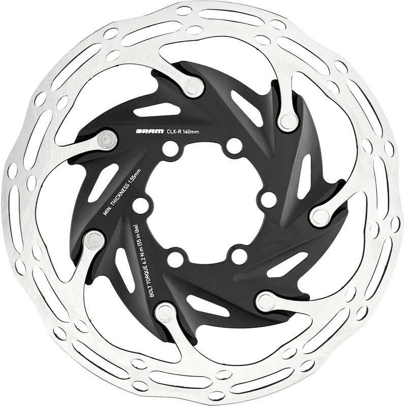 Sram Centerline XR Rotor Tarcza hamulcowa Dwuczęściowy okrągły profil 6 otworów, black/silver 160mm 2021 Tarcze hamulcowe 2031040818