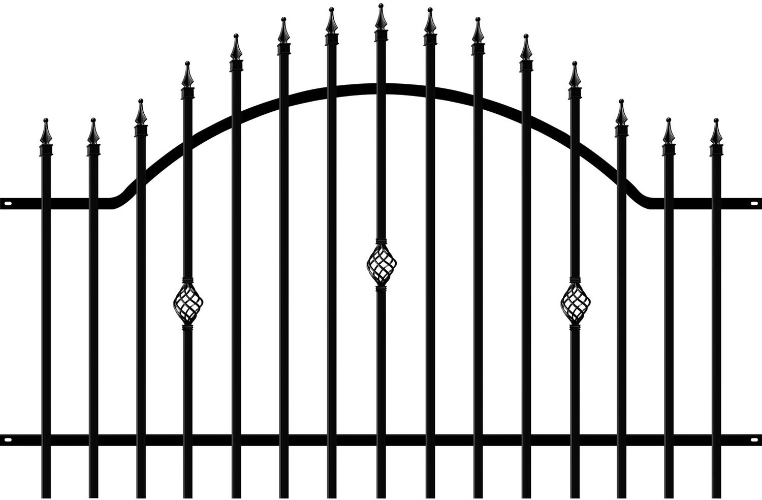 Polargos Przęsło Flora 3 czarne 130x200cm