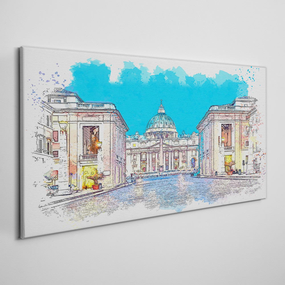PL Coloray Obraz Canvas architektura budynki miasto 120x60cm