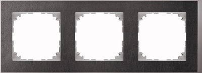 Merten M-Pure ramka, 3-krotnie, łupków/aluminium, meg4030 Decor 3669
