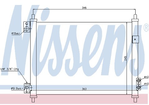 NISSENS Chłodnica klimatyzacji 940040
