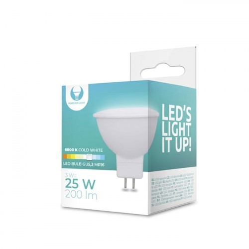 Forever Light ŻARÓWKA LED MR16 3W 12V biała zimna RTV0600003