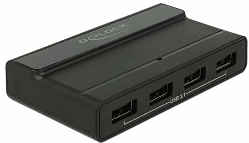 Delock Zewnętrzny koncentrator USB 3.1, 4 porty 10 Gb/s 64053