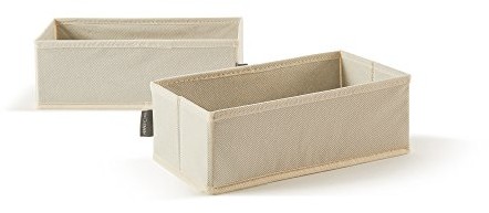 Perfetto Pi Szuflada idealnie więcej Easy Box organizer TNT, materiału, ecru, 28.0 x 14.0 x 9.0 cm 16141