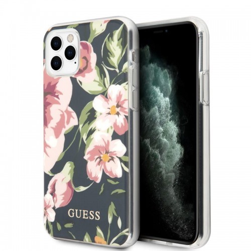 Guess Flower Shiny Collection N3 Etui iPhone 11 Pro Navy 10_17056