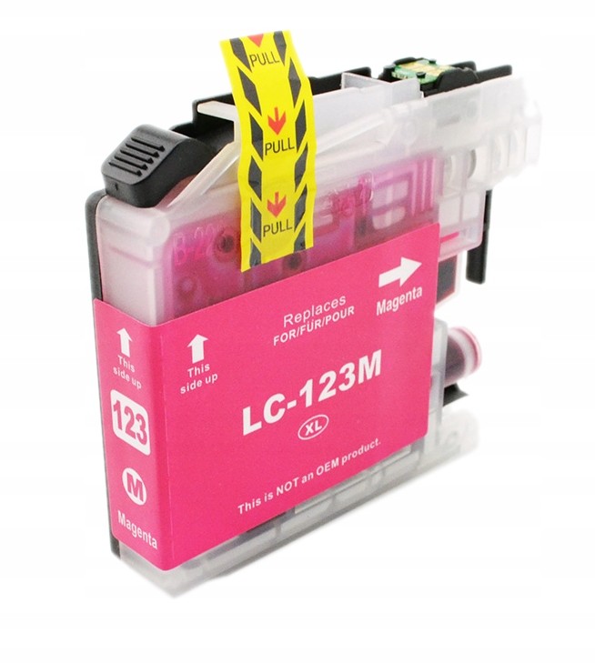 1x Brother LC-123 MFC-J650DW MFC-J4610DW Magenta