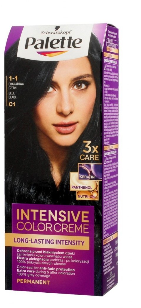 Schwarzkopf Palette Intensive Color Creme Krem koloryzujący nr C1-granatowa czerń 1op. 101318