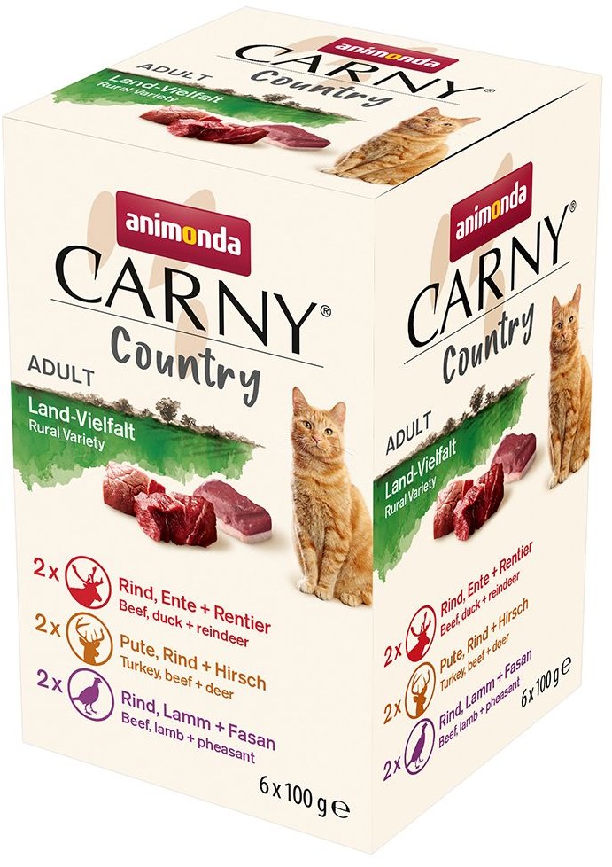 Animonda Carny Pakiet mieszany Carny Country Adult 6 x 100 g Wiejskie smaki 3 smaki