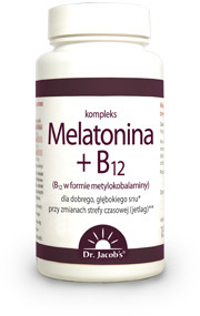 Dr Jacobs Poland Dr. Jacobs Melatonina + B12 60 tabs - suplement diety