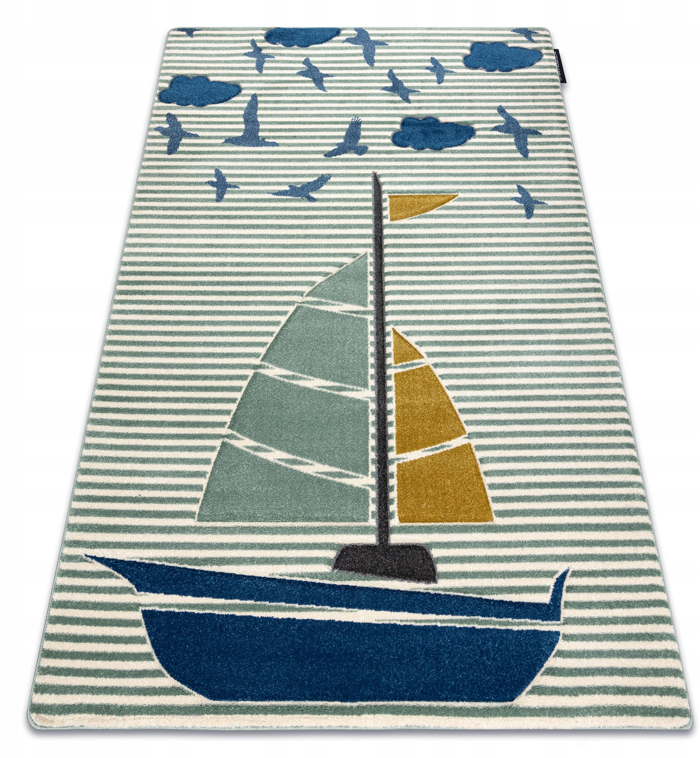 Dywan Dziecięcy Petit 160x220 Łódka Zieleń #GR4241