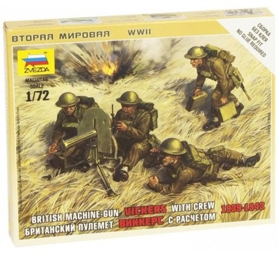 Zvezda British Machinegu n w/Crew