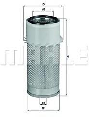 top Mahle knecht LX 649 filtr powietrza LX 649