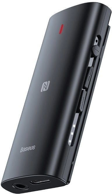 Baseus Odbiornik Bluetooth 5.0 BA03, dźwięk 3D, NFC, aptX (czarny) BSU951