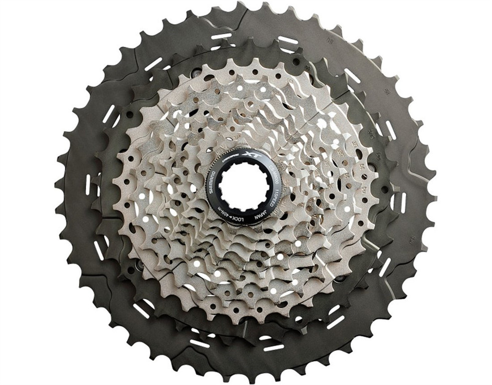 SHIMANO Kaseta Deore XT CS-M8000 srebrny / Ilość biegów: 11 / Stopniowanie: 11-46 ICSM8000146