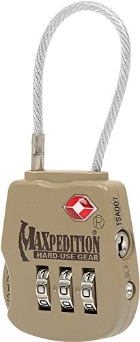 Maxpedition Tactical kłódka khaki MXTSALOCK-BRK