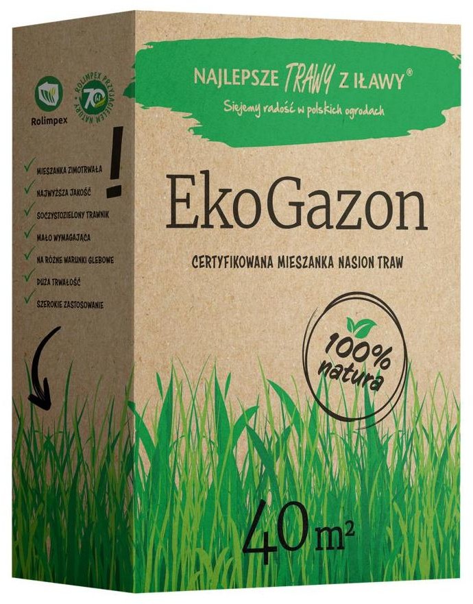Najlepsze Trawy z Iławy Nasiona trawy dekoracyjnej EkoGazon 1kg