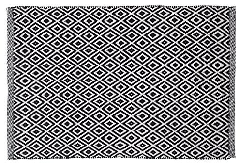 Sealskin Seal Skin 294213619 dywanik łazienkowy Modulacja kratowo, materiału, czarna, 90 x 60 x 0.5 cm 294213619