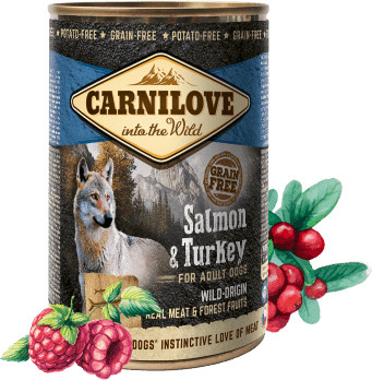 Carnilove mokra karma dla psa Wild Meat Salmon & Turkey 6x 400 g # z wartością produktów powyżej 89zł! 110 111197