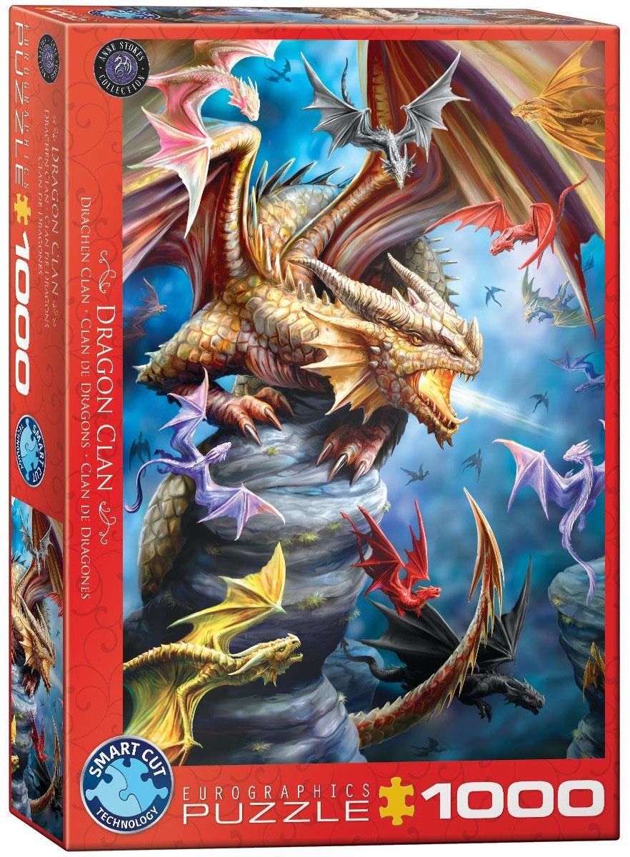 Eurographics Puzzle 1000 Dragon Clan by Ann Stokes 6000-5475 -