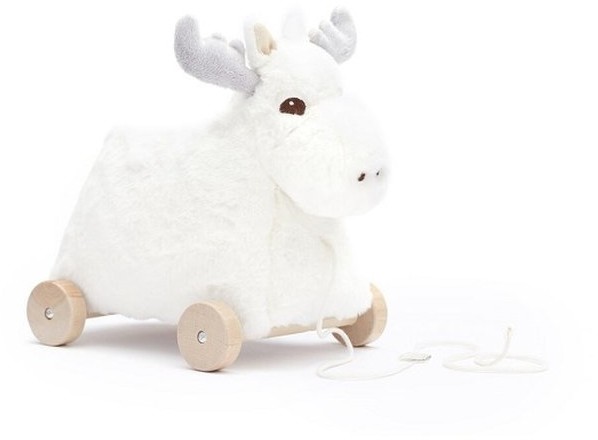 Kids Concept Edvin Łoś do Ciągnięcia White