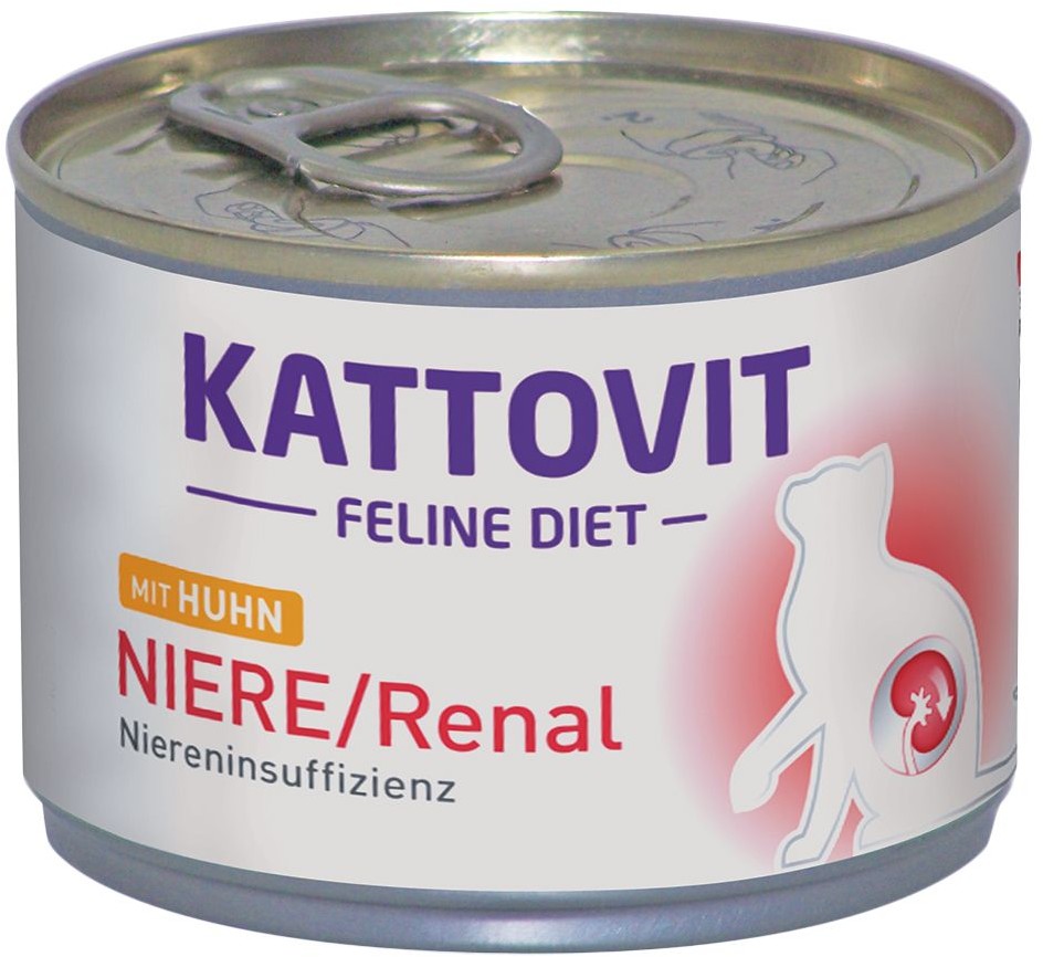 Kattovit 10 + 2 gratis! Special Diet, 12 x 185 g - Niere/Renal, kurczak