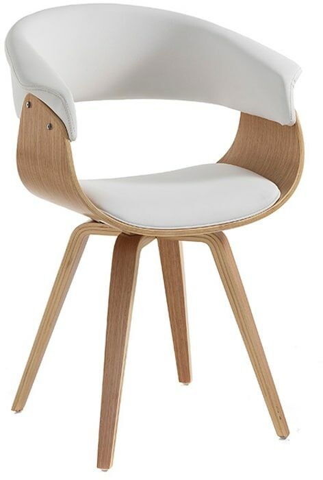 Tomasucci Tomasucci Krzesło w kolorze biało-jasnobrązowym - (S)62 x (G)51 cm