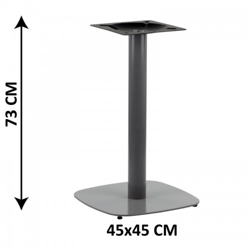 Stema SH Podstawa stolika SH-3050-2/A, 45x45 cm, (stelaż stolika), kolor aluminium SH-3050-2/A