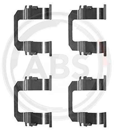 ABS All Brake Systems ABS 1275Q zestaw akcesoriów, okładzina hamulca tarczowego 1275Q