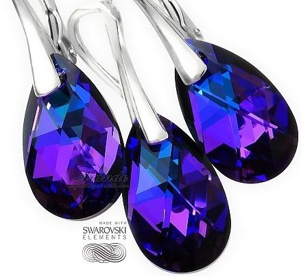 Arande SWAROVSKI przepiękny komplet HELIO SREBRO 4074660261
