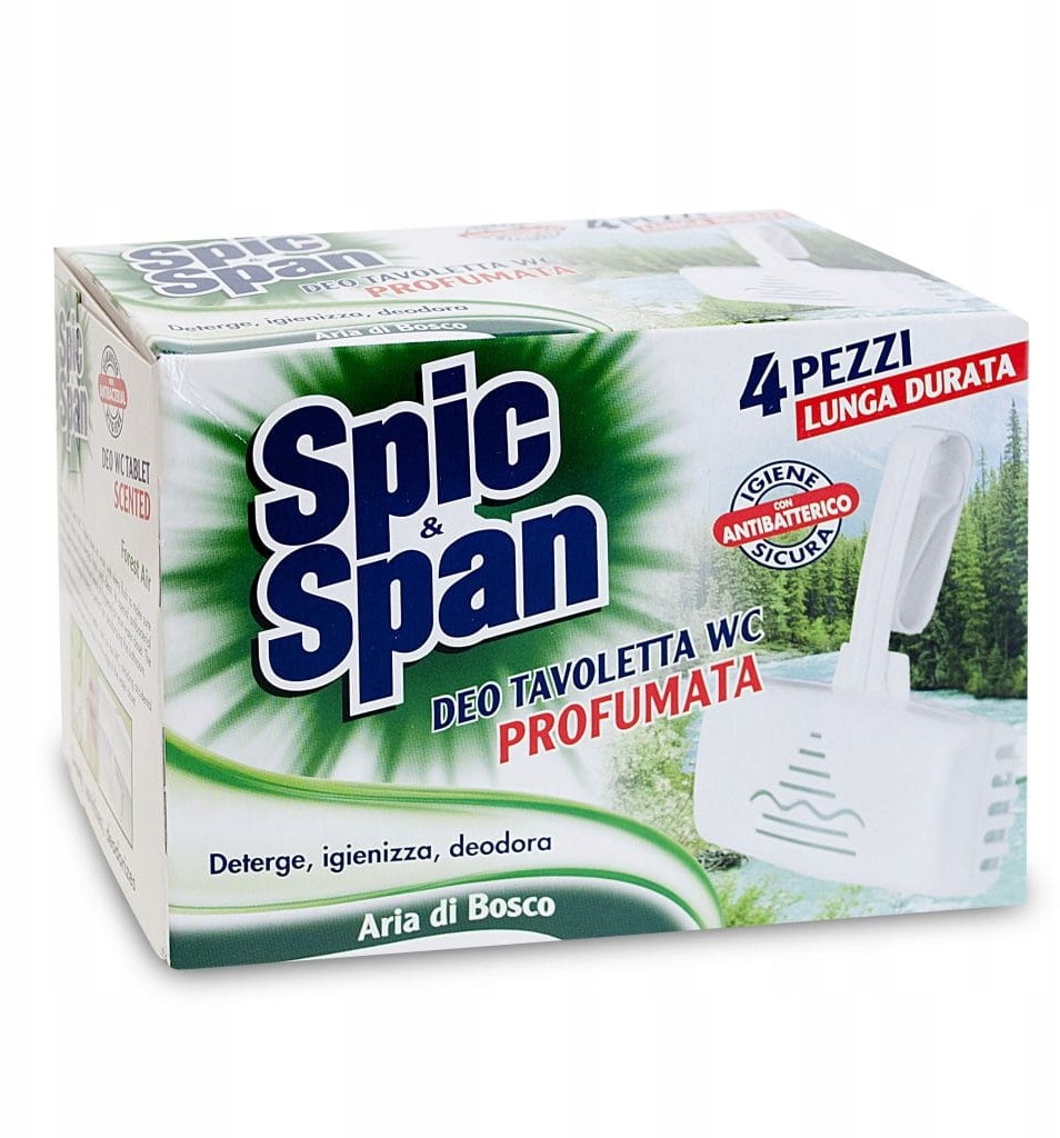 Spic&Span kostka Wc o zapachu leśnym 4szt.