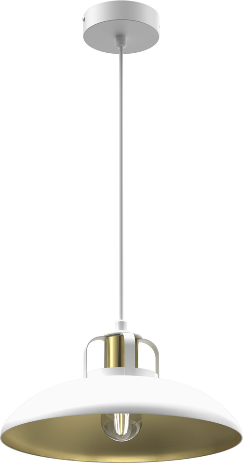 Milagro Lampa wisząca FELIX WHITE/GOLD 1xE27 MLP7704