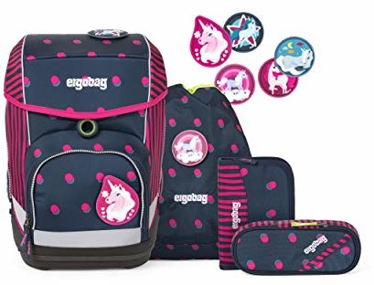 ergobag ergobag Ergobag plecak dziecięcy, uniseks, zestaw 2 sztuk, wielokolorowy (Shoobi Doobear) (wielokolorowa) - ERG-CSE-001-9Y3 ERG-CSE-001-9Y3