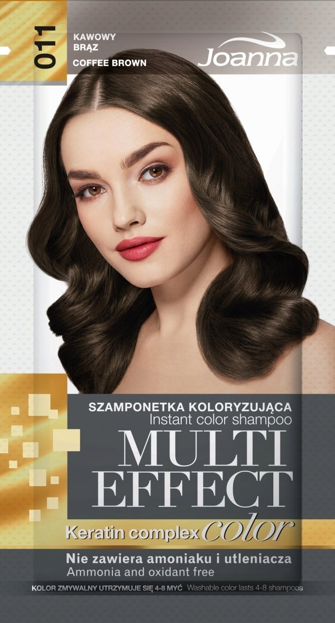 Joanna Multi Effect Szamponetka kawowy brąz 011