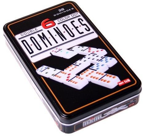 Weible Spiele weible Spiele 250101  Domino podwójna 6 W metalowej puszce
