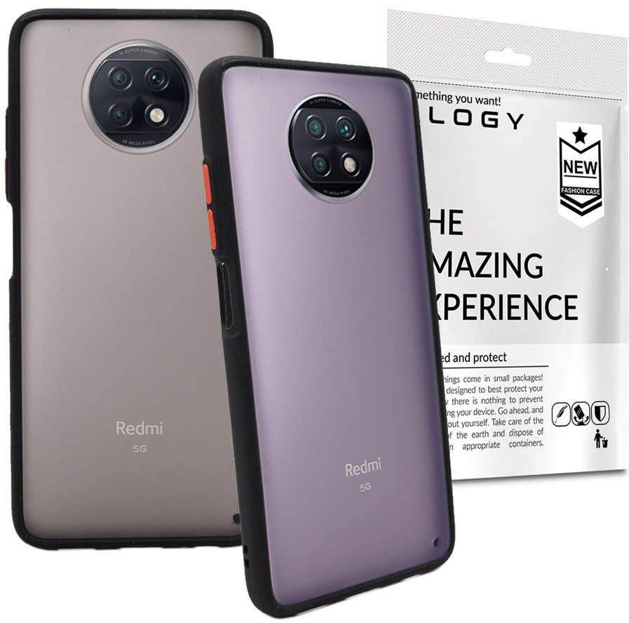 Alogy Etui na telefon obudowa Bumper case do Xiaomi Redmi Note 9T Czarne 9536X1