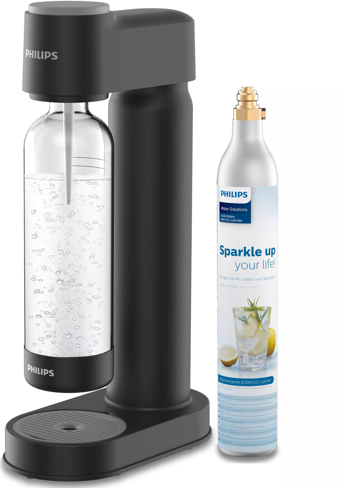 Philips Saturator do wody gazowanej GoZero Lite Soda Maker ADD4901BK/10 czarny ADD4901BK/10