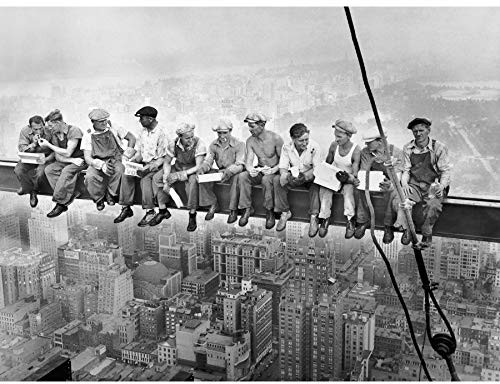 Fine Art Prints Lunch Atop A Skyscraper Nowy Jork 1932 kultowe zdjęcie duża sztuka ścienna plakat nadruk gruby papier 45 x 61 cm