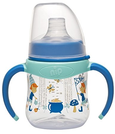 NIP nip trinklernfl PP popiołu z Soft-dziób silikonowe, 6 miesięcy + do picia, 150 ML  150 ml niebieski